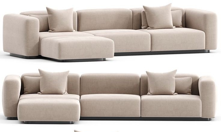 Barnson Modular Sofa With Red Beech Wood Base and High-Density Upholstery 0