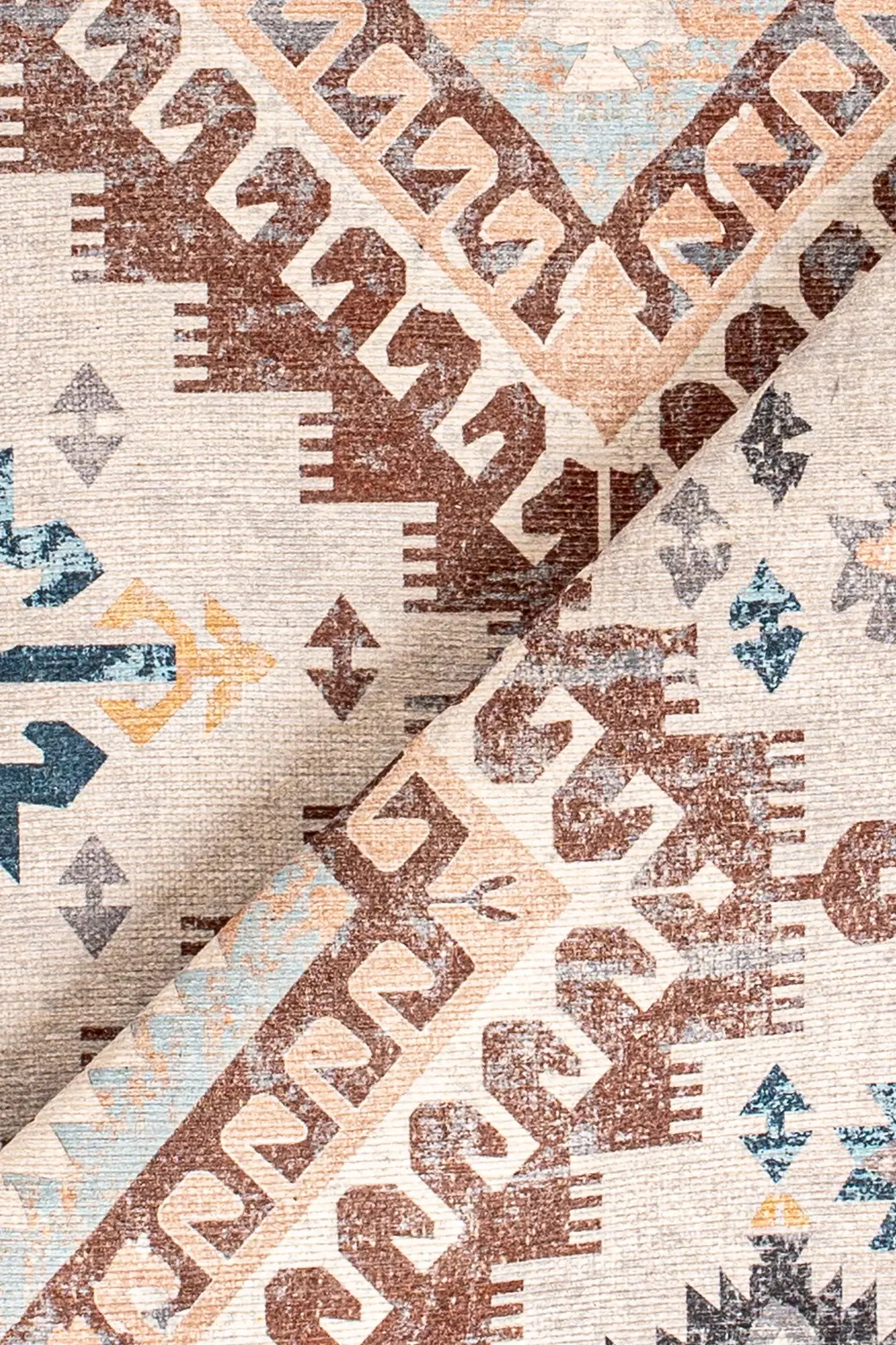 Sahara Digital Woven Rug – Rustic Geometry for Everyday Comfort 1