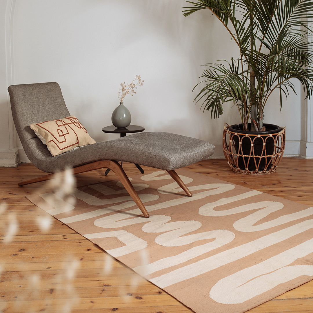 Brush Rug – 100% Cotton Handwoven Minimalist Rug 1