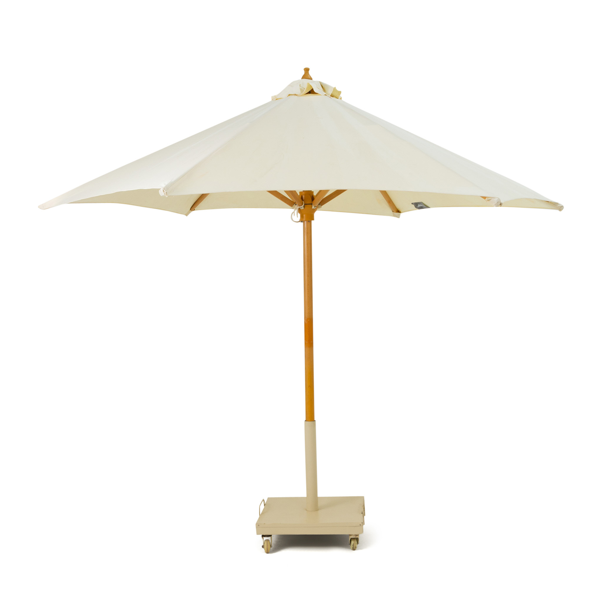 Connie Classic Wooden Outdoor Umbrella With Base 0