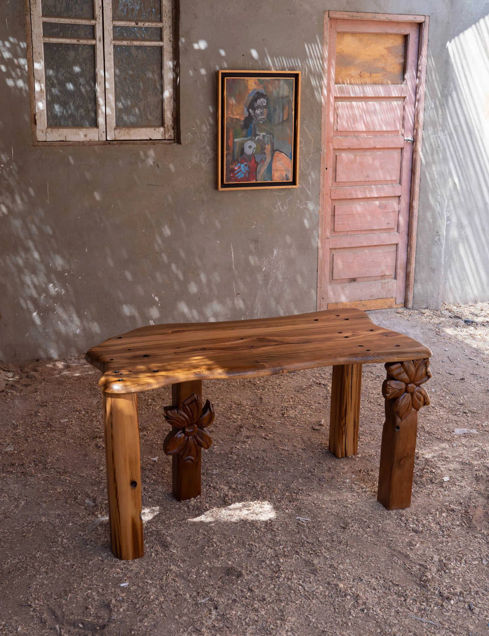 The Flower Desk | Solid Acacia Wood Office Desk 1