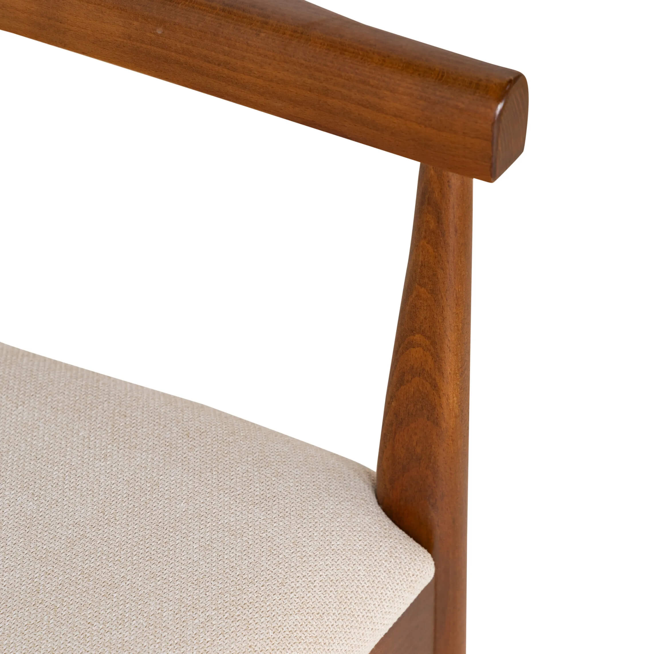 Flow Solid Wooden Dining Chair With Jute Rope Seat 2