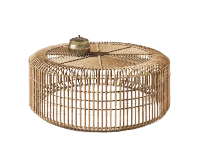 Acacia And Bamboo Round Coffee Table 0