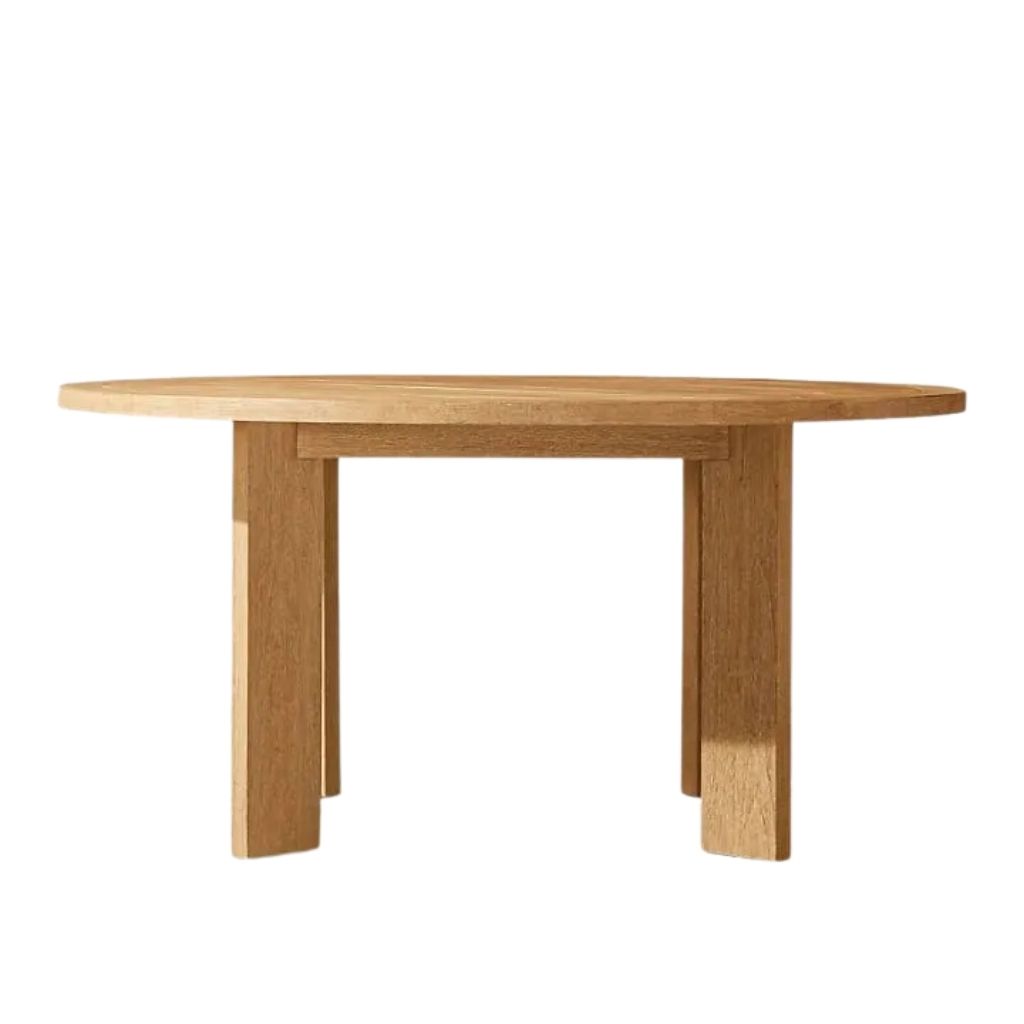 Curve Round Dining Table With Swedish Wood 1