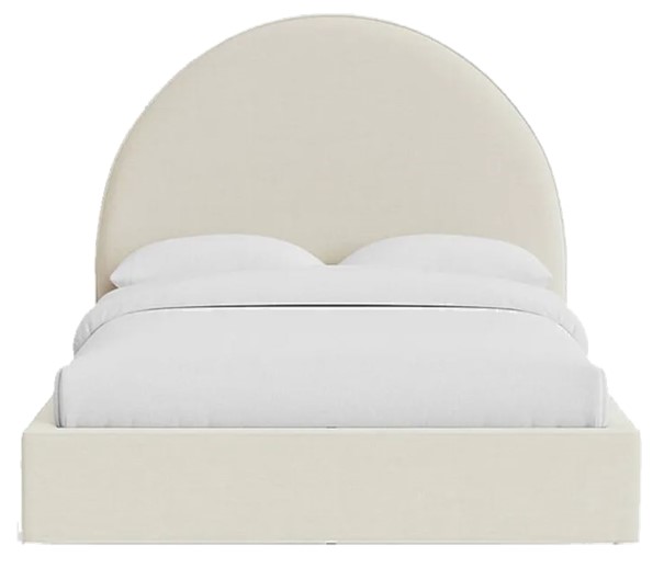 Echo Bed With Plain Arched Upholstered Headboard 1