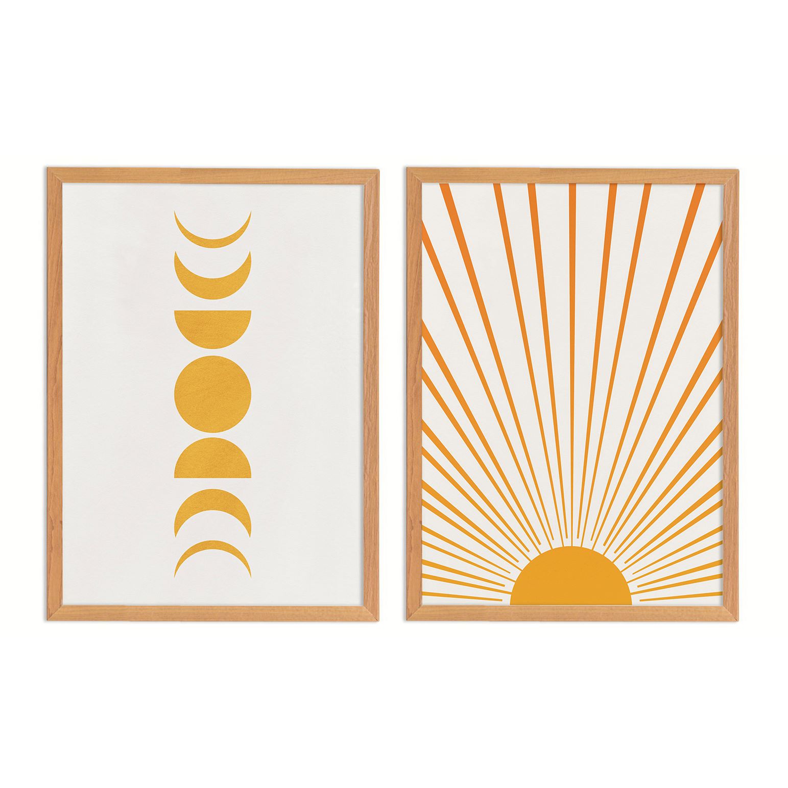 Darwisha Sun and Moon Print Set of 2 0