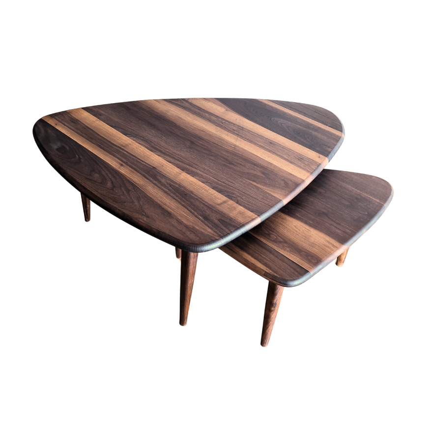 Coffee Set Of 2 Stackable Nesting Tables 0