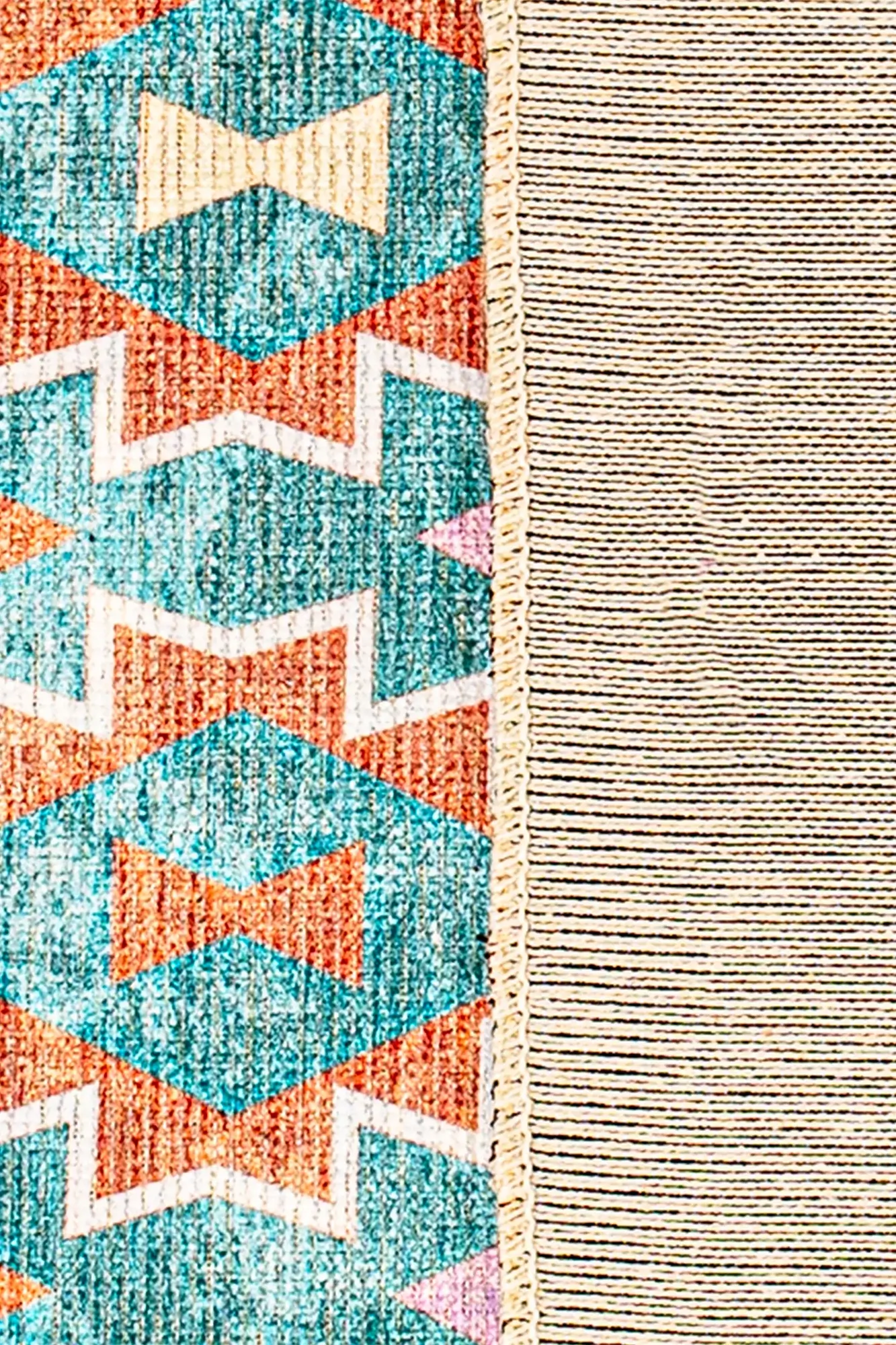 Badawi Digital Woven Rug With Tassels 2