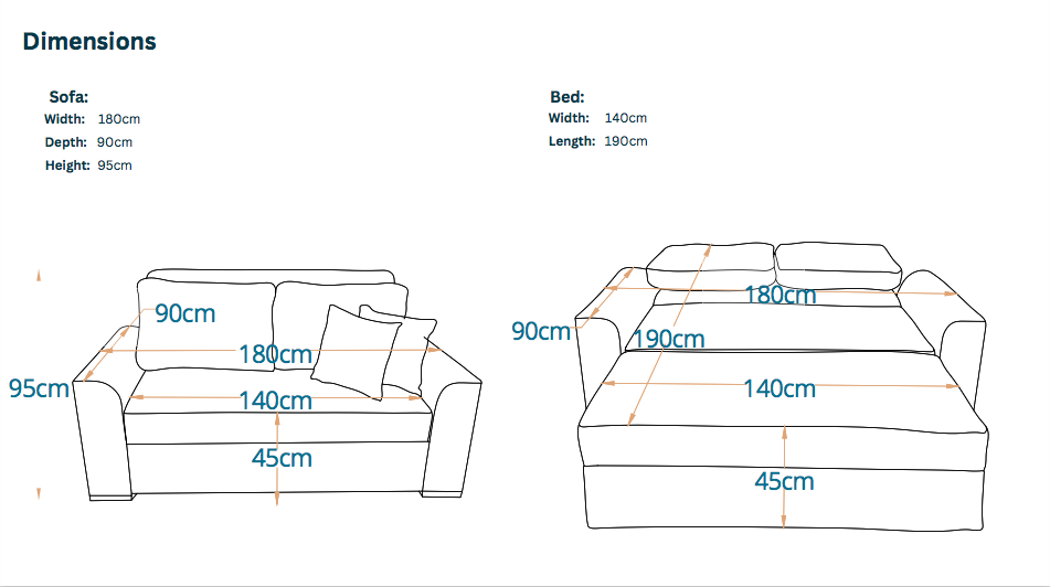 Chicago Pull Out Sofa Bed - Fully Upholstered 5