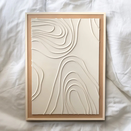 Organic by N. - Textured Oil Wall Décor 3