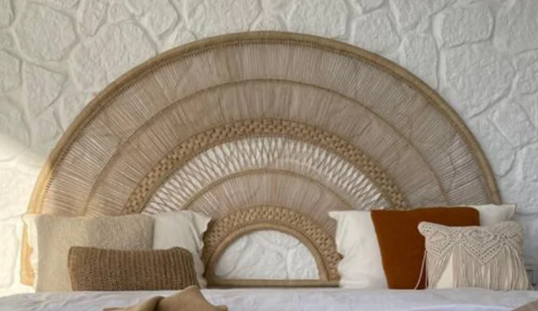 La Playa Headboard - Half Circular Bamboo Design 0