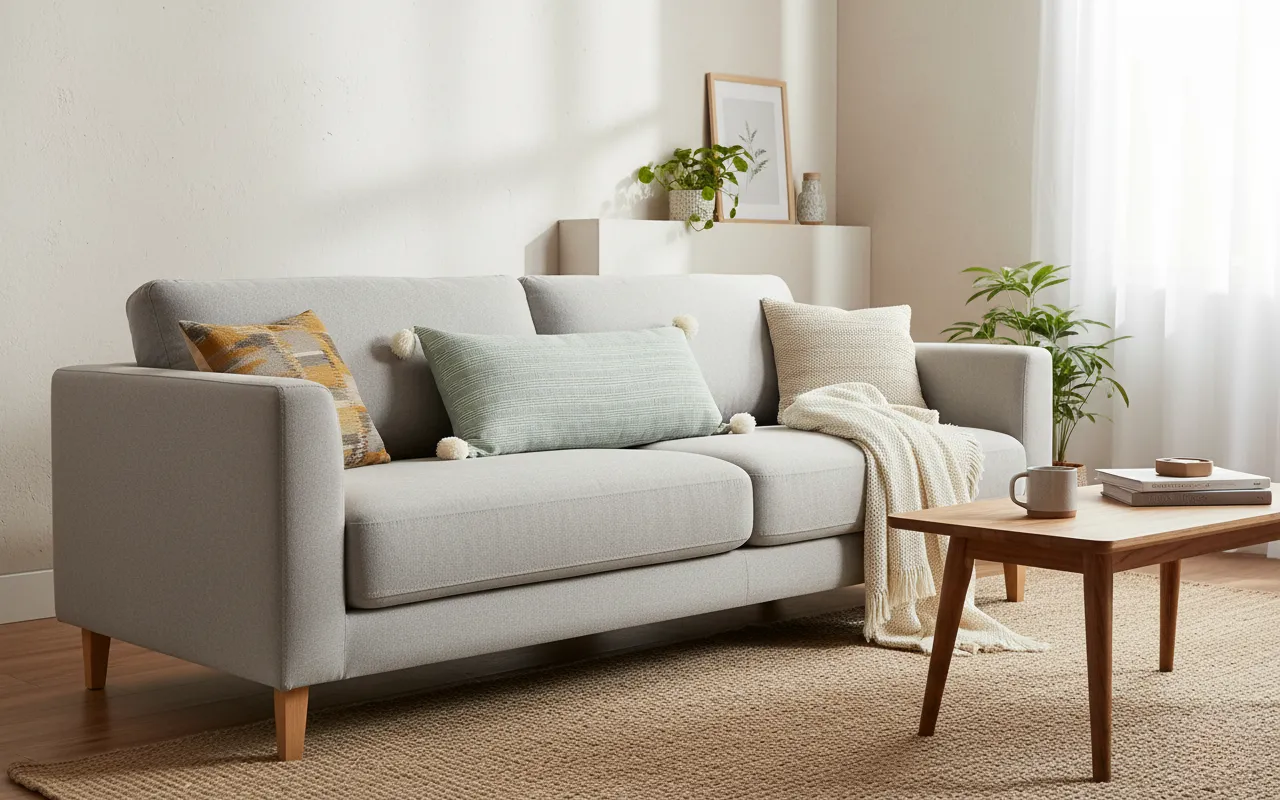 Grey Akhmim Cushion 1