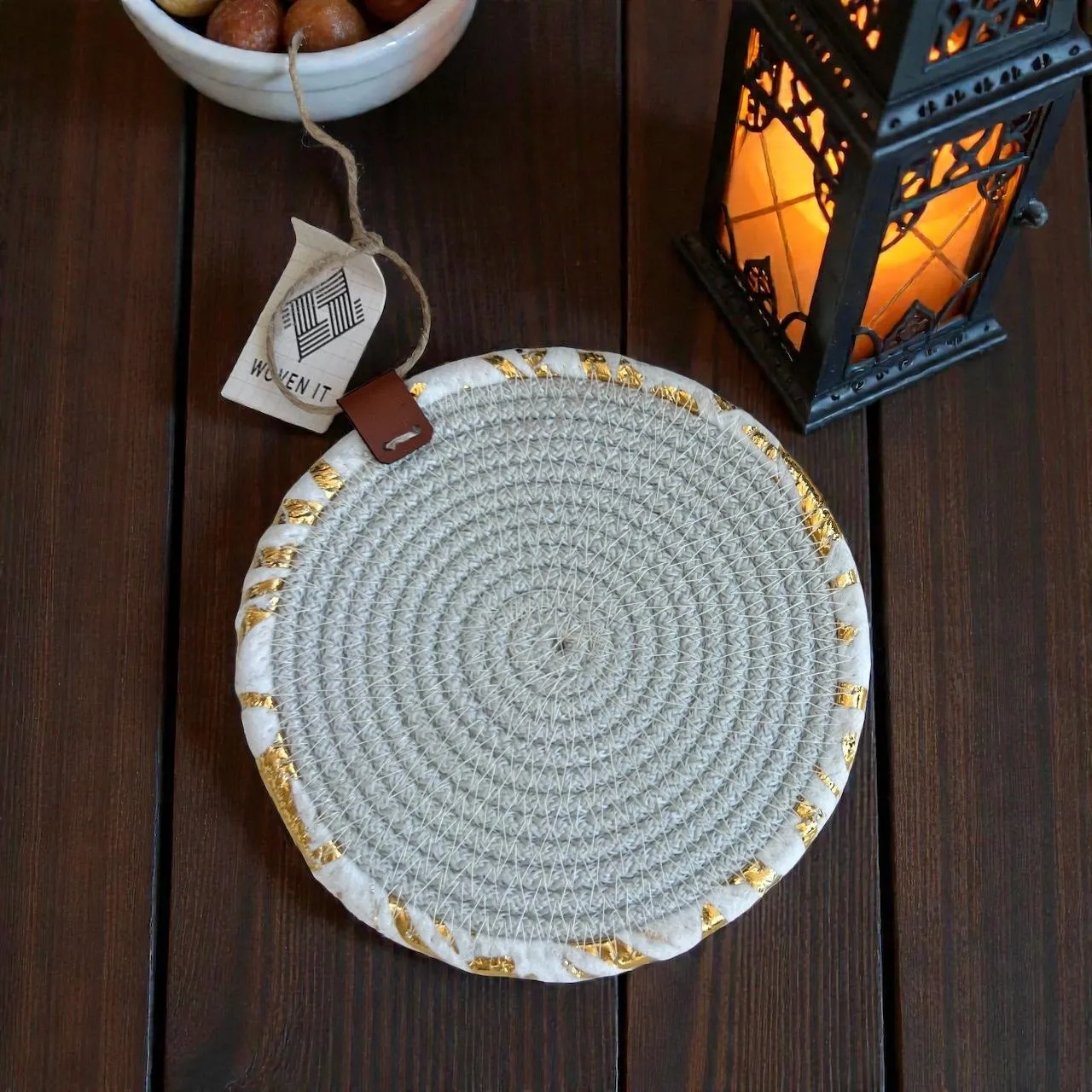 Ramadan Round Jute Coaster 4