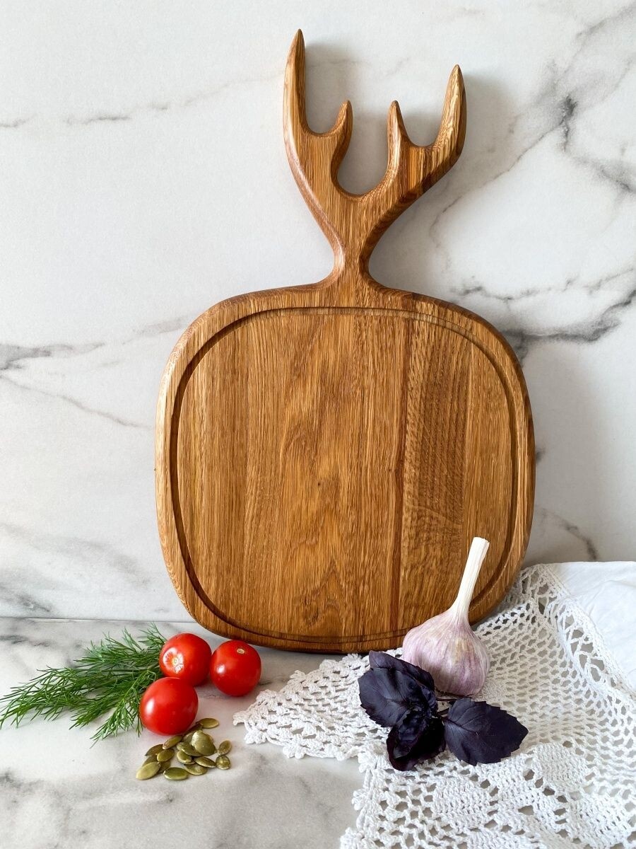 Deer Antlers 2 Cutting and Serving Board 0