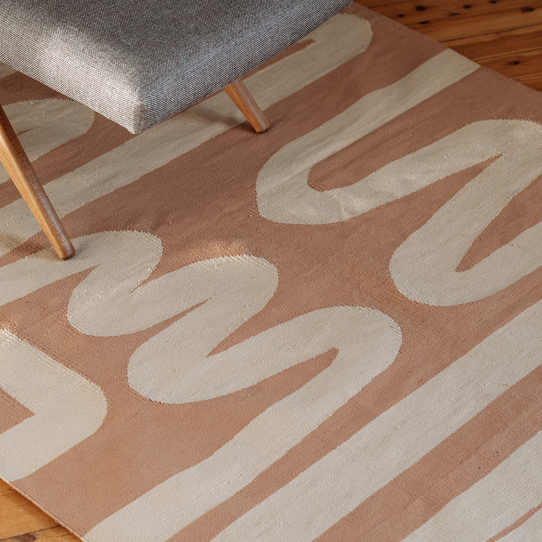 Brush Rug – 100% Cotton Handwoven Minimalist Rug 2