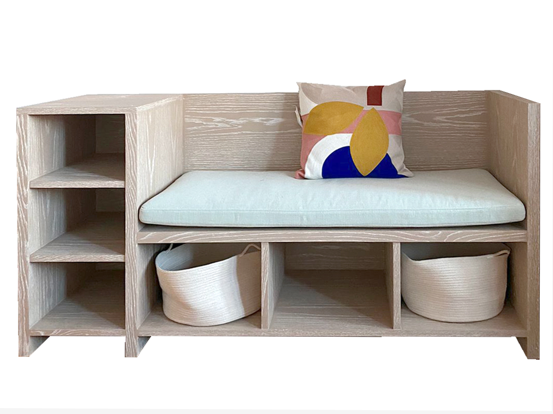 Evie Multi-Functional Bench With Storage and Upholstered Cushion 0