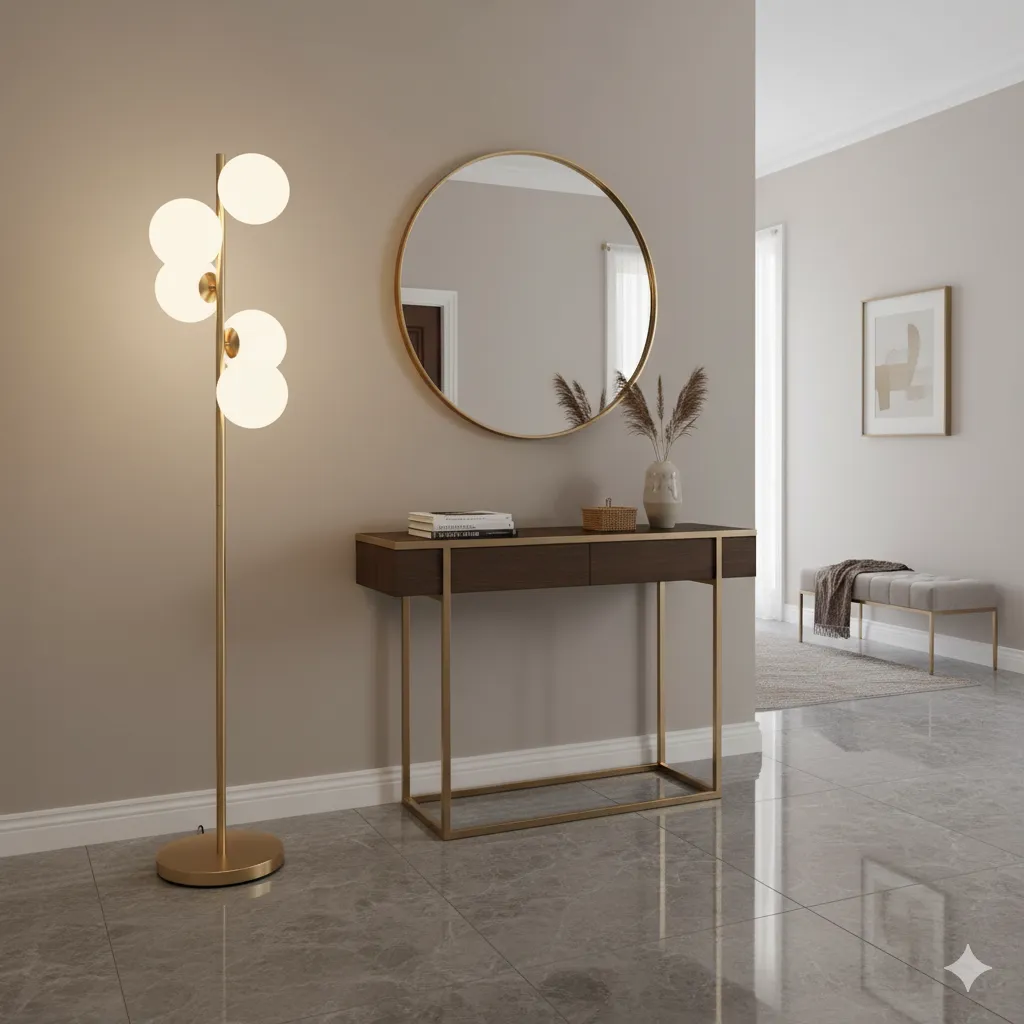 Floor lamp - Gold and White - YLIG.YL727 2