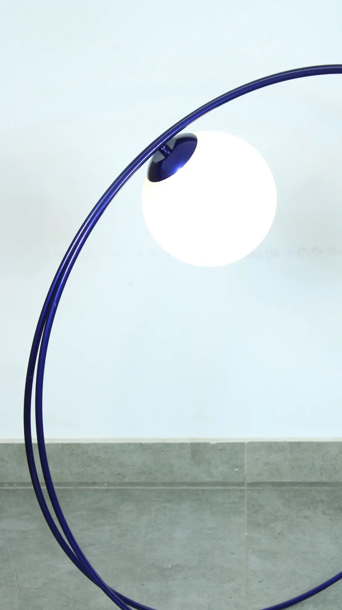 Blue Metallic Floor Lamp 3
