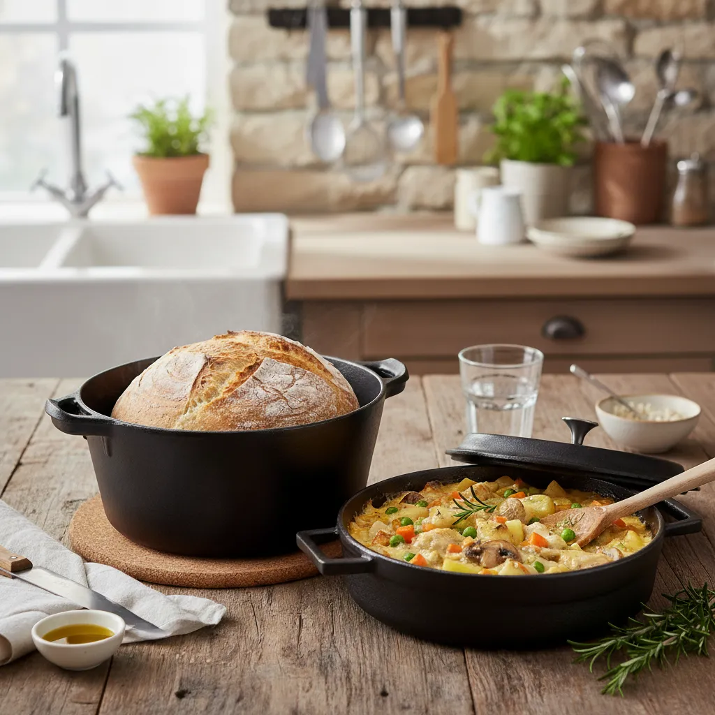 Cast Iron Dutch oven Duo Set 1