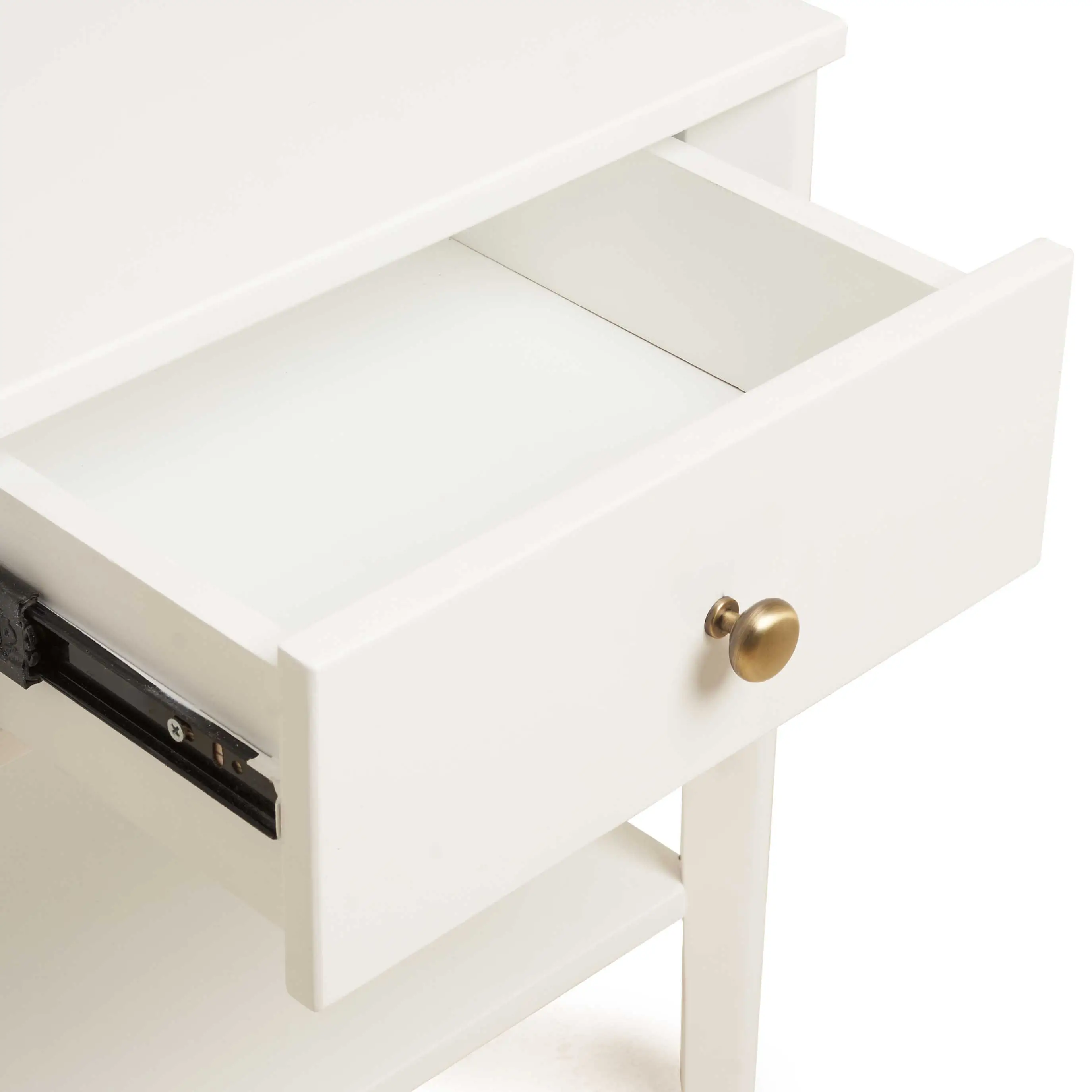 Lila Night stand With Oak Veneer & Brass Handle 2