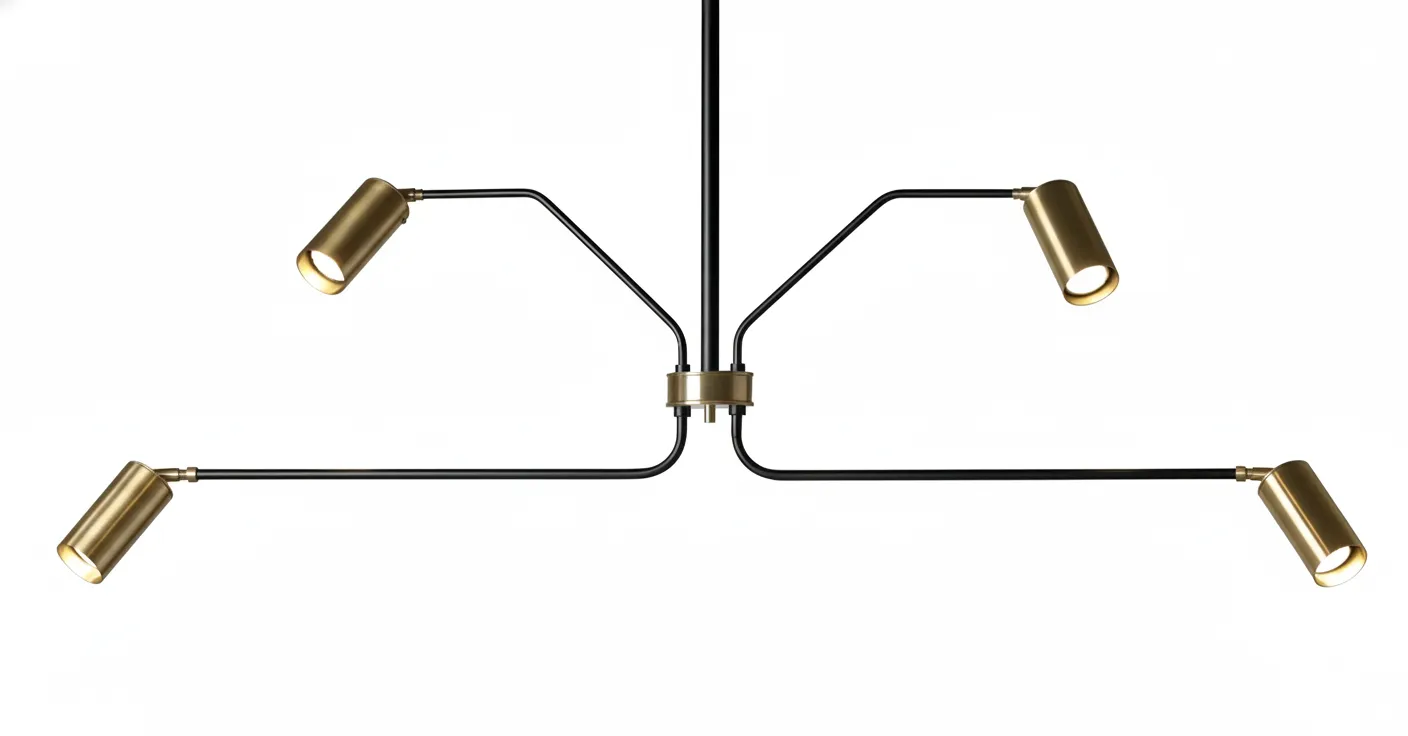 نجفة باتر فلاى 4 سبوت نحاس 0