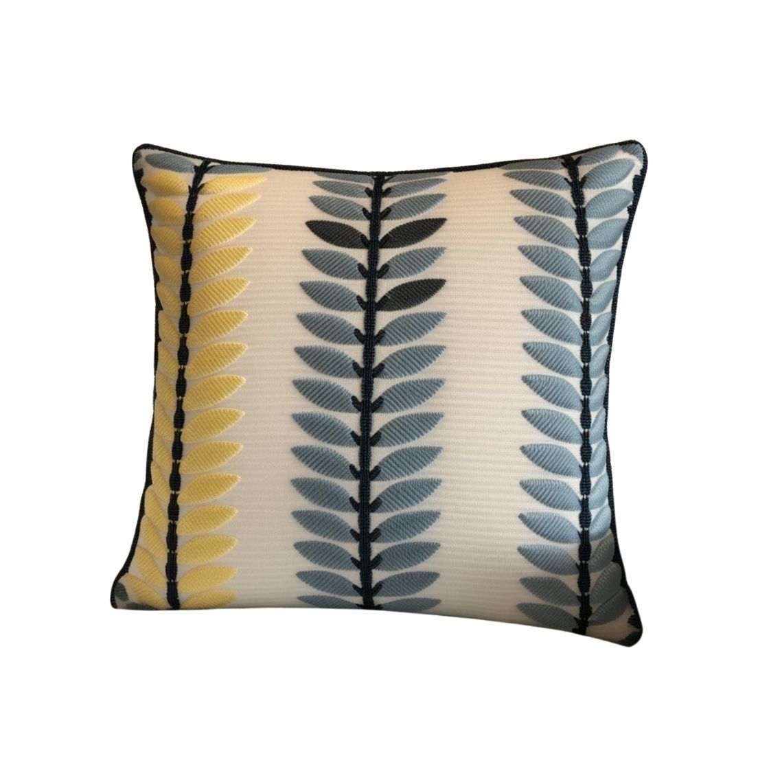 Jasmine Blue and Yellow Cushion 0