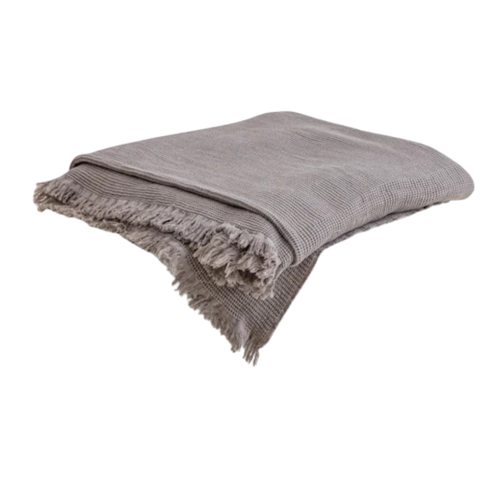 Fringe Honeycomb Bedspread 2