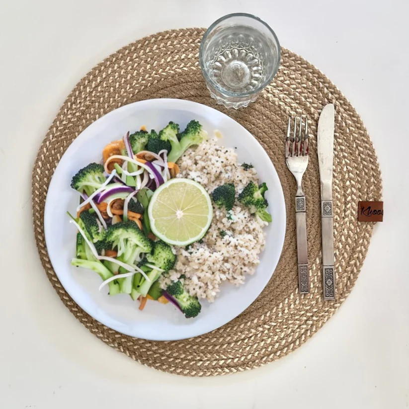Harmony Lines Jute Placemat 0