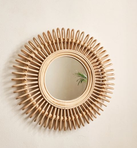 Aida Decorative Wall Mirror – Eco-Friendly Design - 60 cm 0