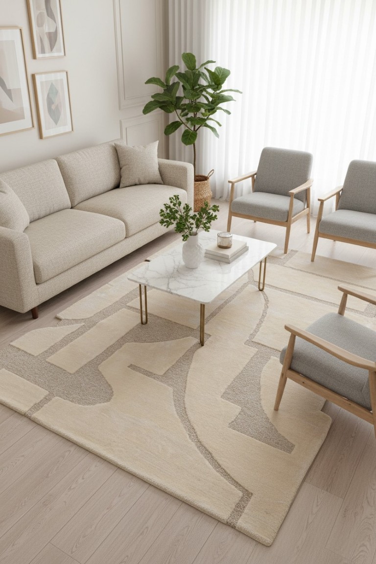 Elara Hand Tufted Rug – Soft & Elegant Design 1