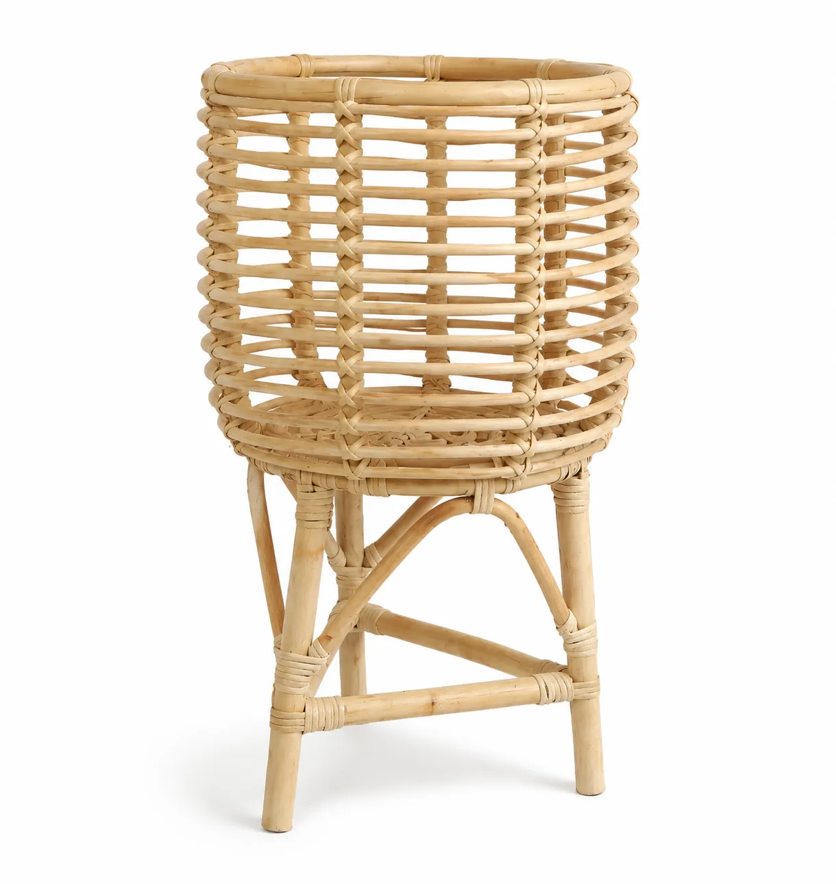 Curvo bamboo planter stand image