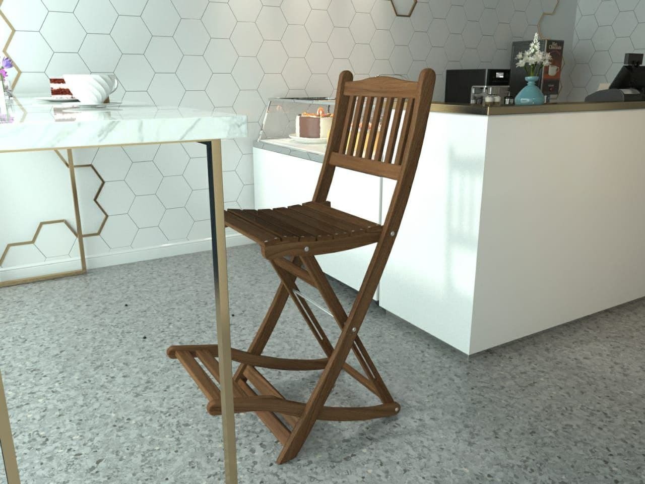 FlexiCurve Wooden Bar Stool 1