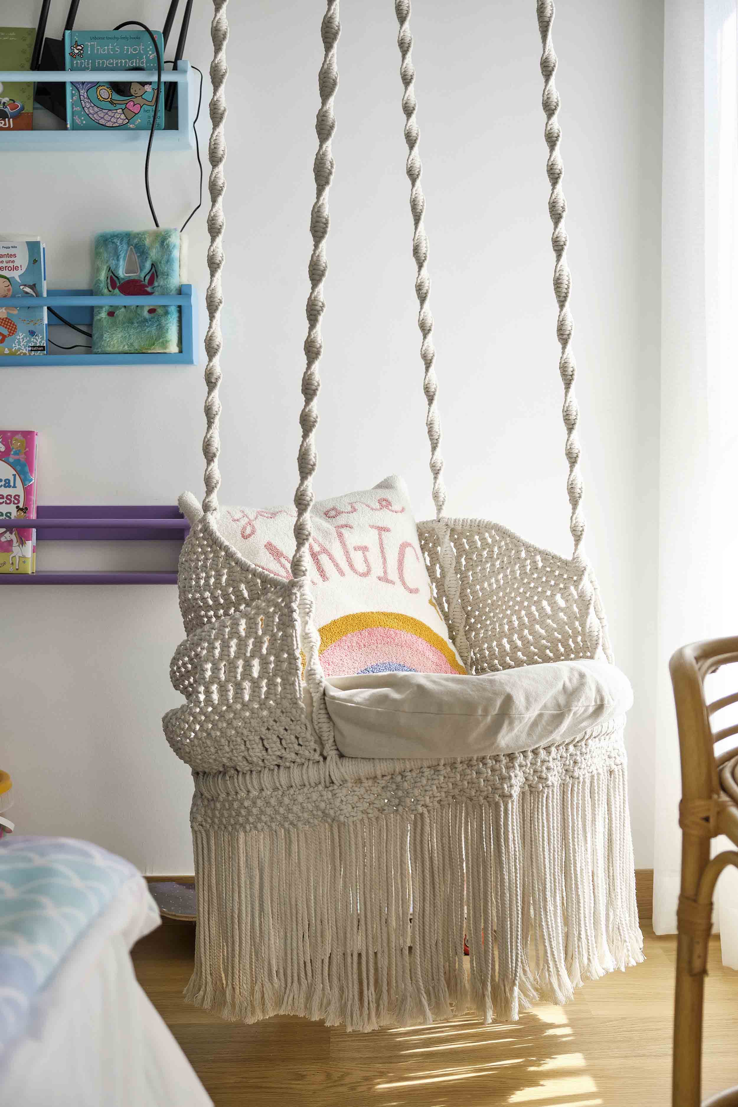 Swing With Upholstered Cushion 1