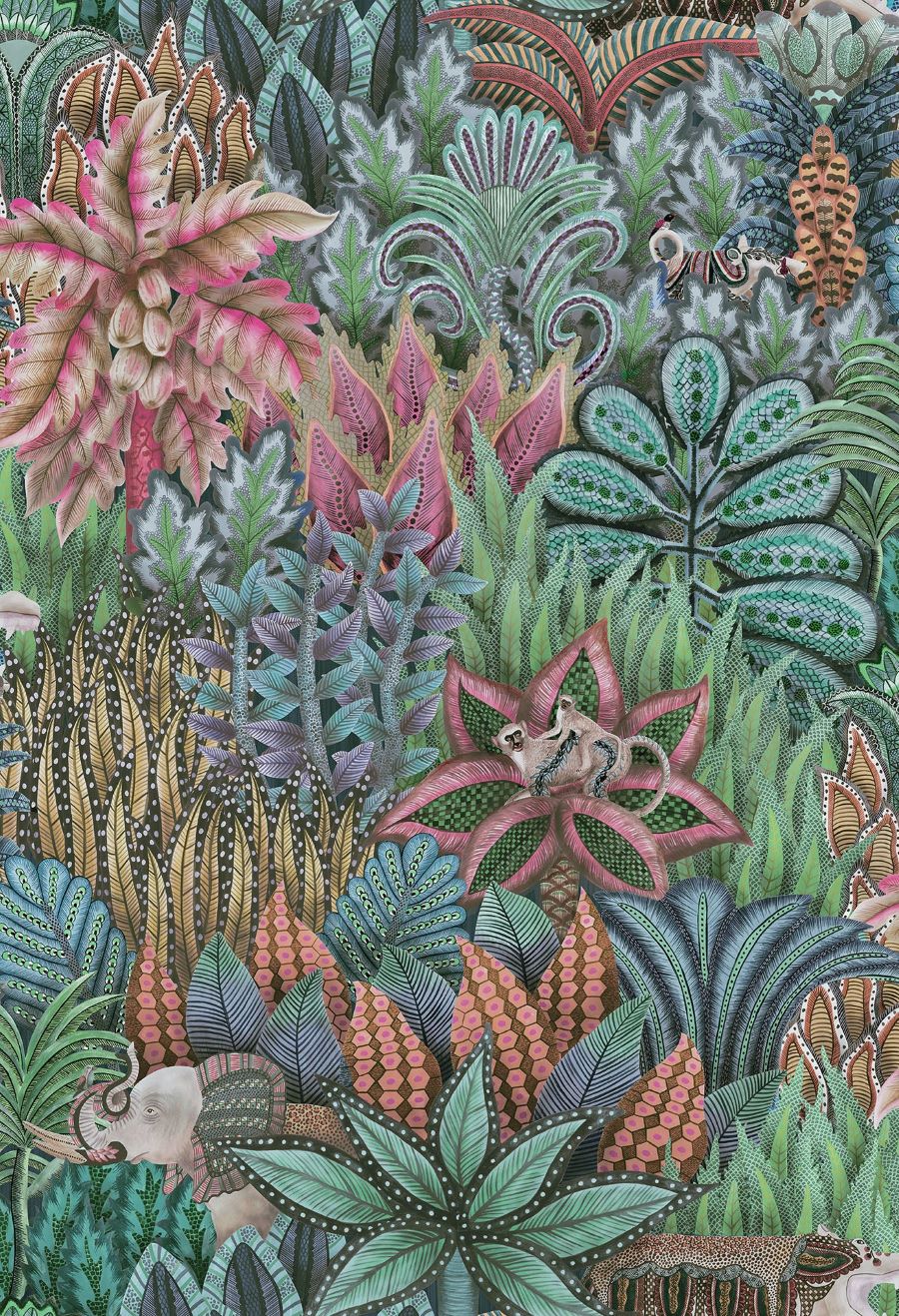 Singita - Viridian Multi Wallpaper by Cole & Son 0