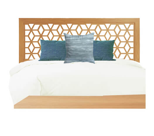 Cut-Out King Bed and Wooden Bed Base 0