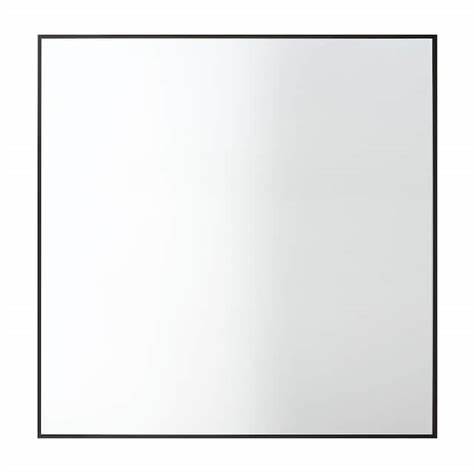 Holly Minimalist Square Wall Mirror With Sleek Metal Frame 0