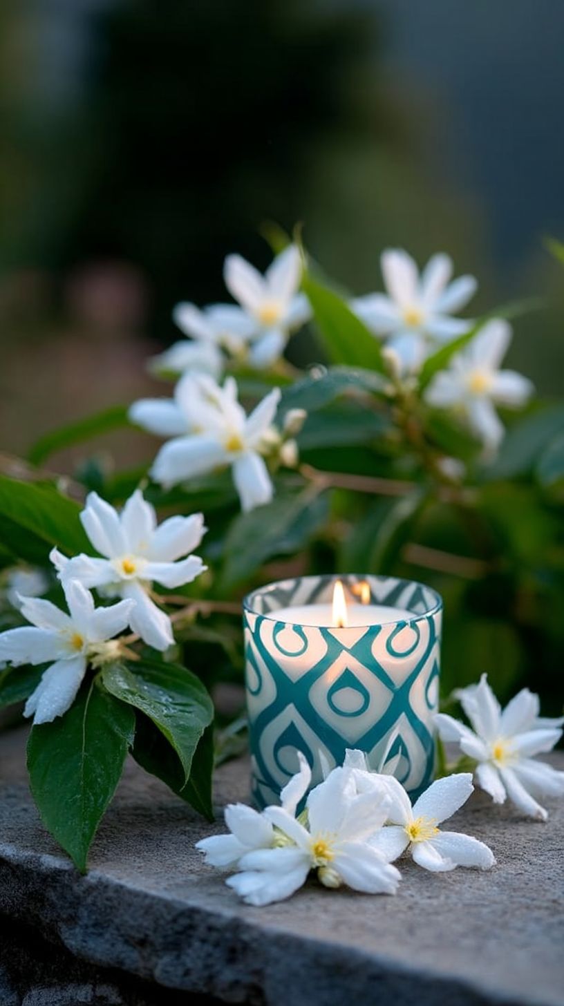 Azure Raindrop Scented Candle 3