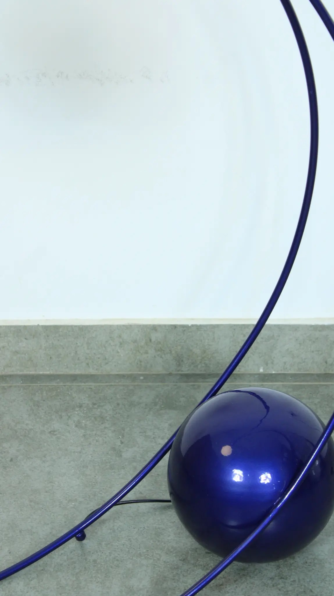 Blue Metallic Floor Lamp 2