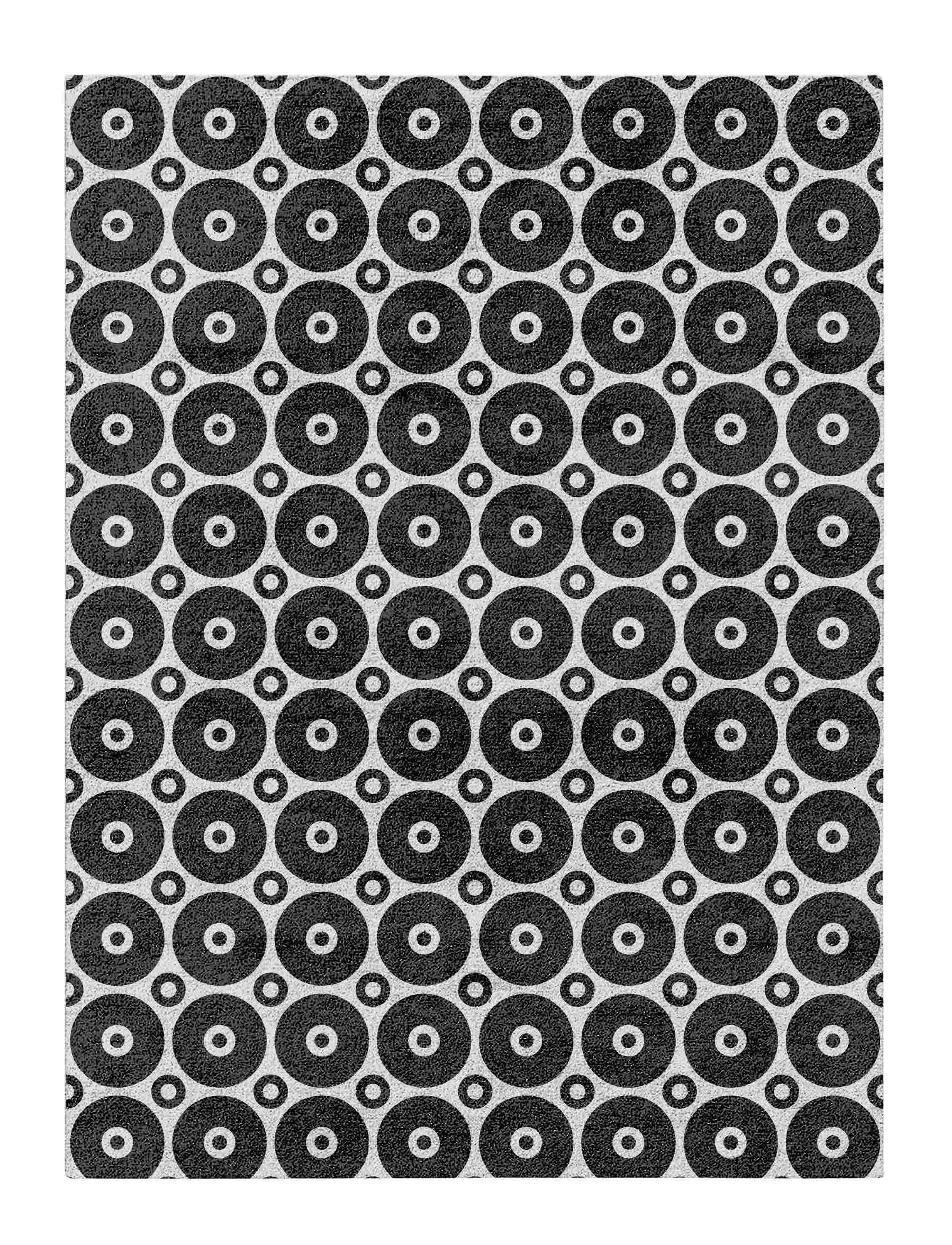 Eccentric Rug - Unique Blend of Geometric Wool and Viscose 7