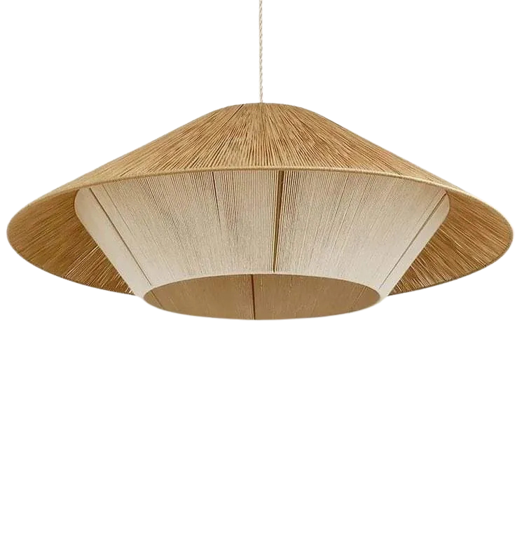 Burlap Ceiling Lamp ArkC001 0