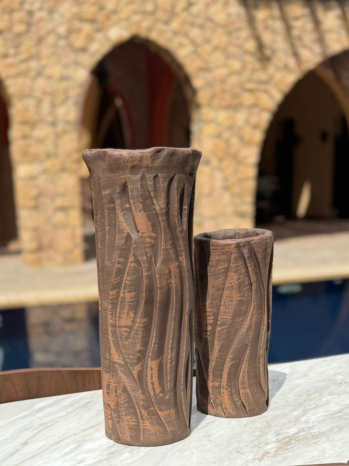 Derevo Duo Pottery Vases 2