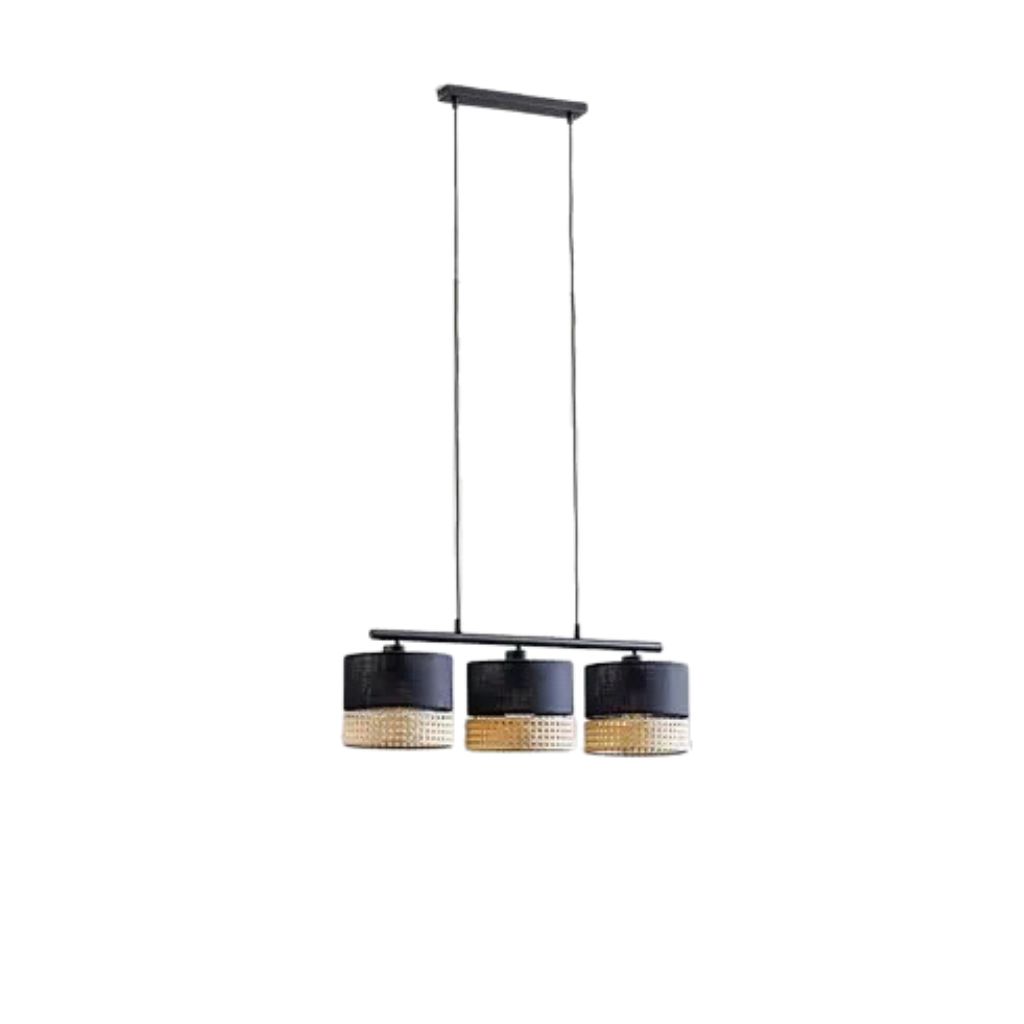 Edith Modern Ceiling Lamp Straw and Black - YLM012 0