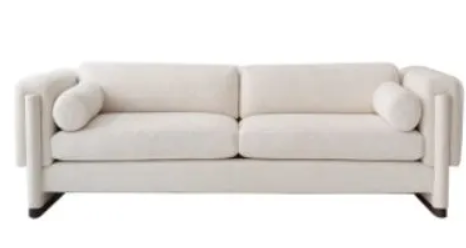 Banks Couch With Cylindrical Cushions 0