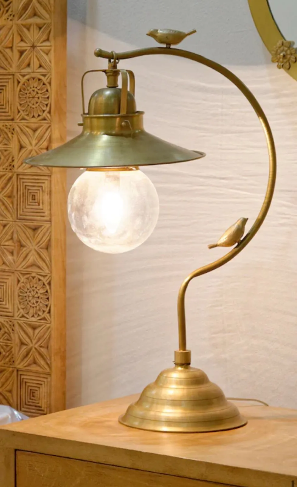 Bird Brass Table Lamp 1