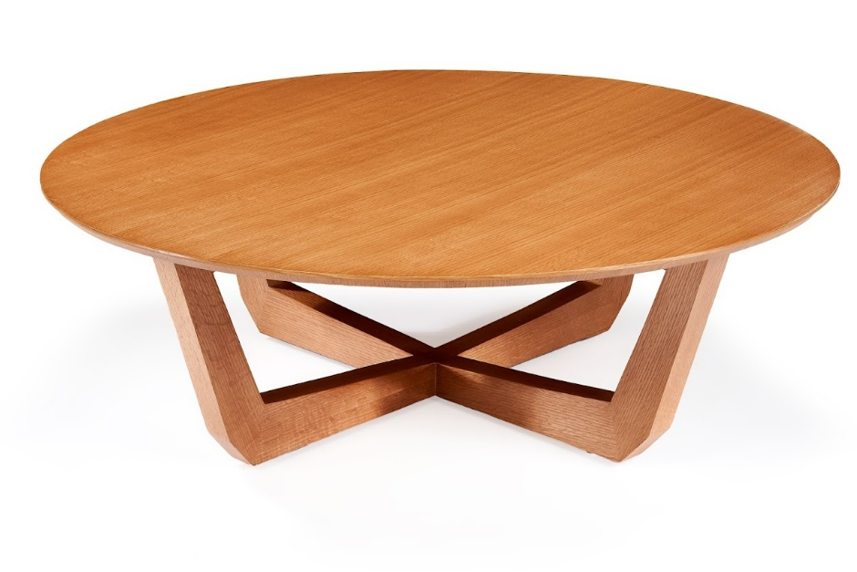 Moto Coffee Table in Oak Wood Veneer - Round Shape image