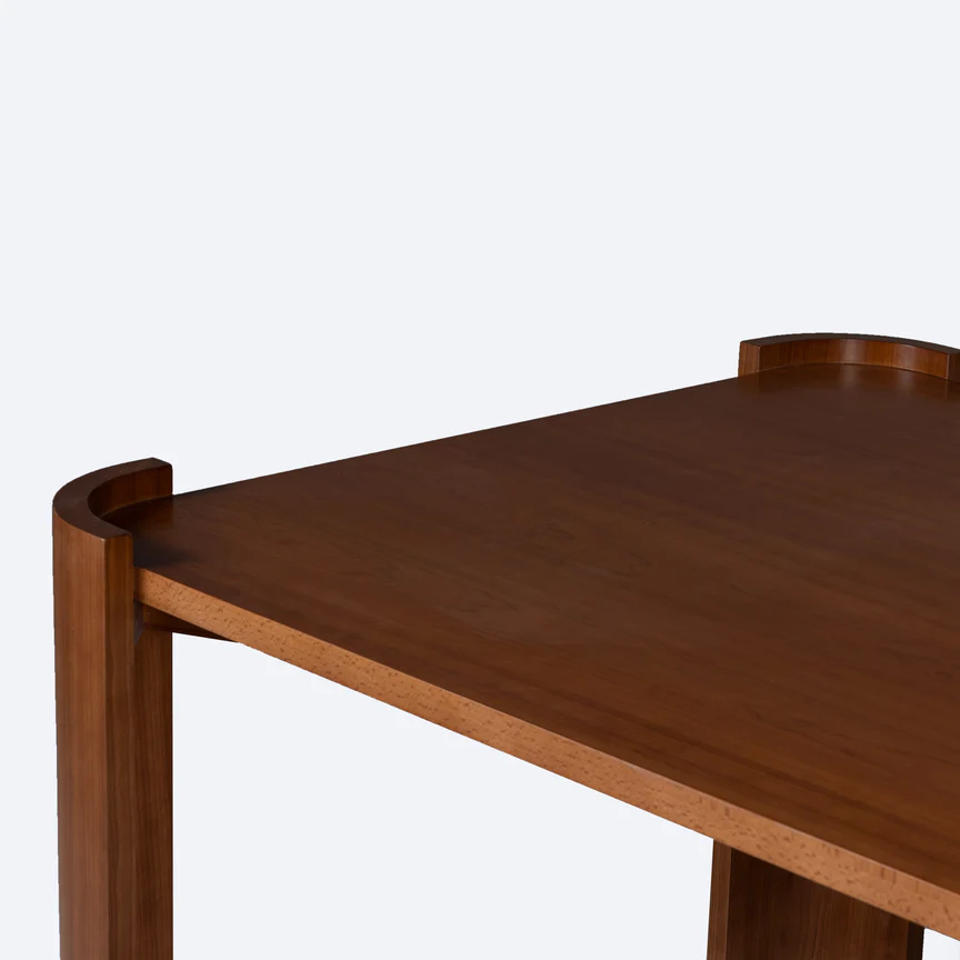 Glimmer Beech Wood Dining Table With Cherry Veneer 1