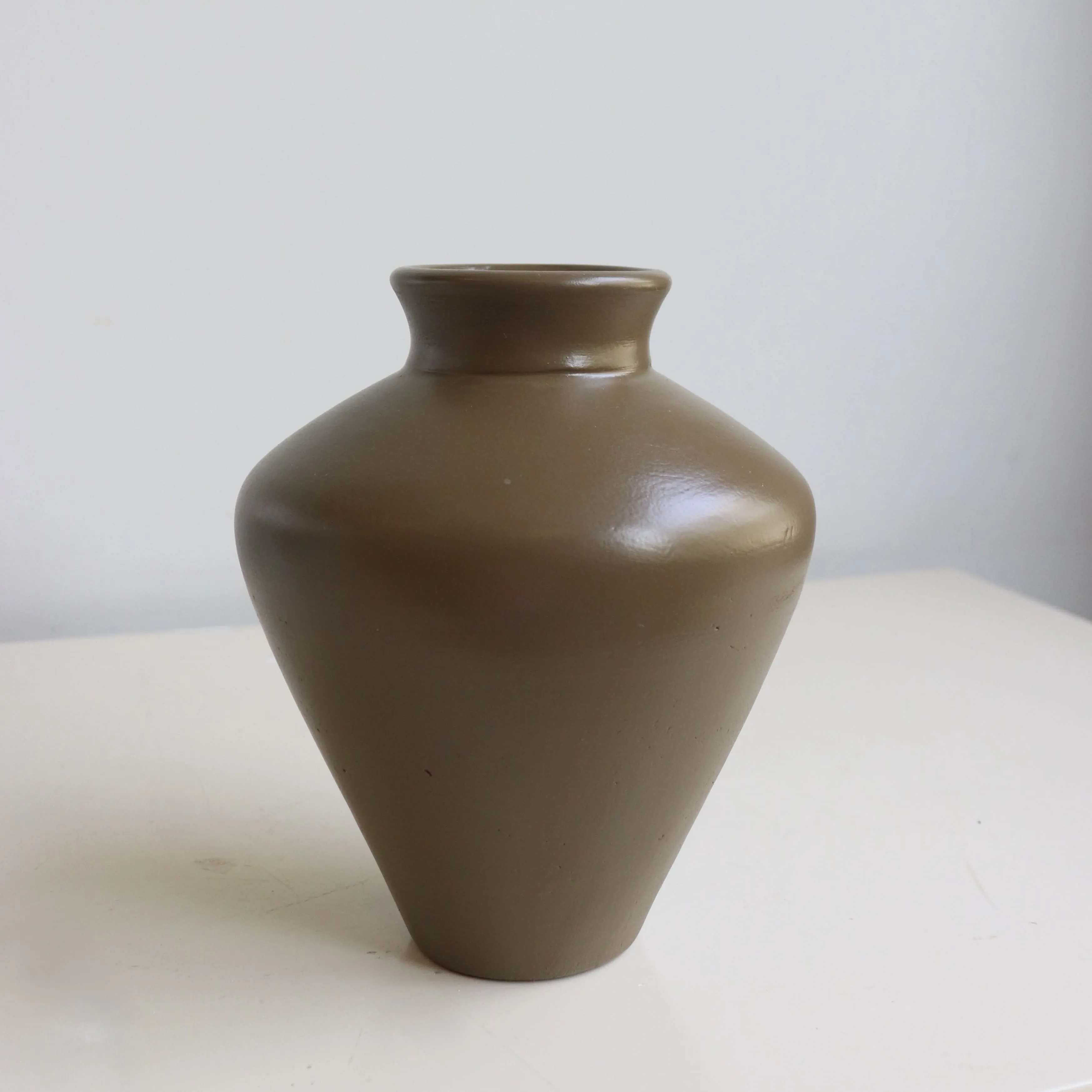 Glazed Olive Vase 1