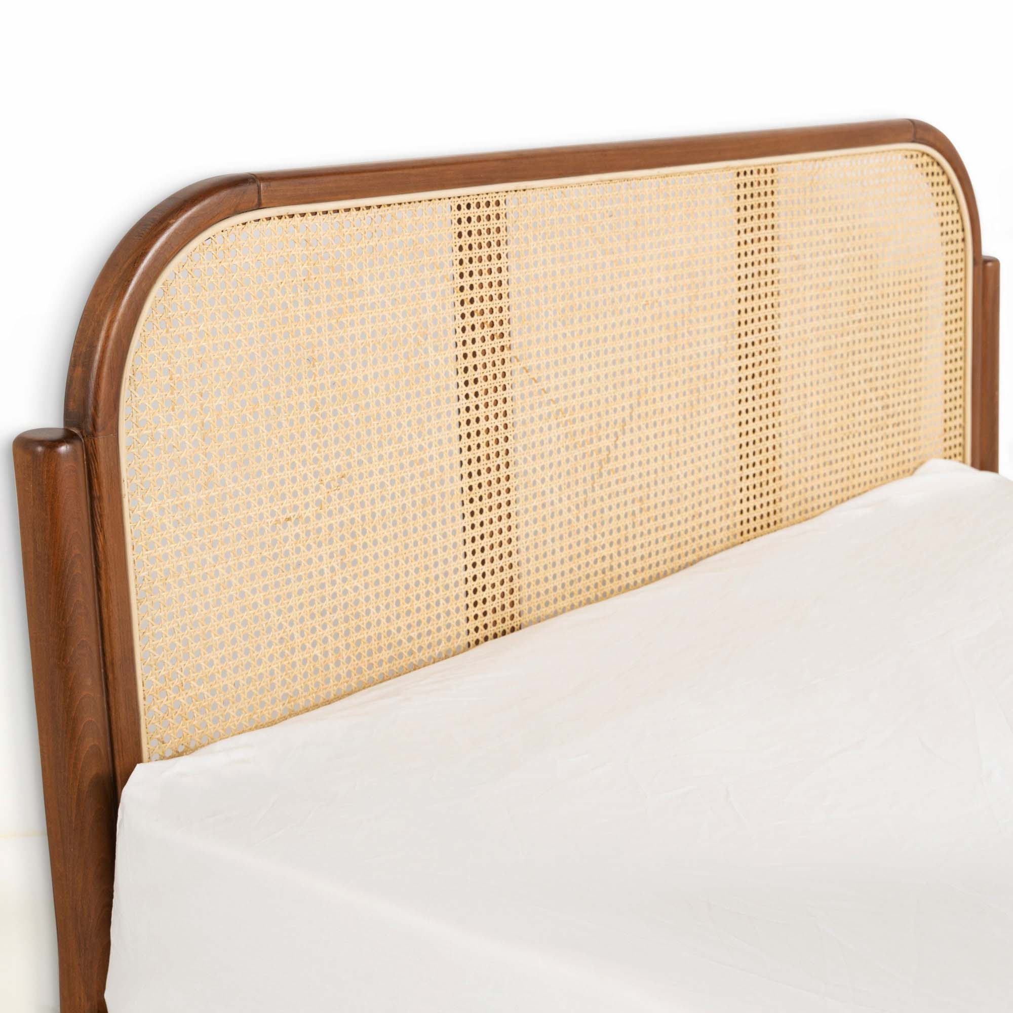 Maui Bed With Cane and Beech Wood 3