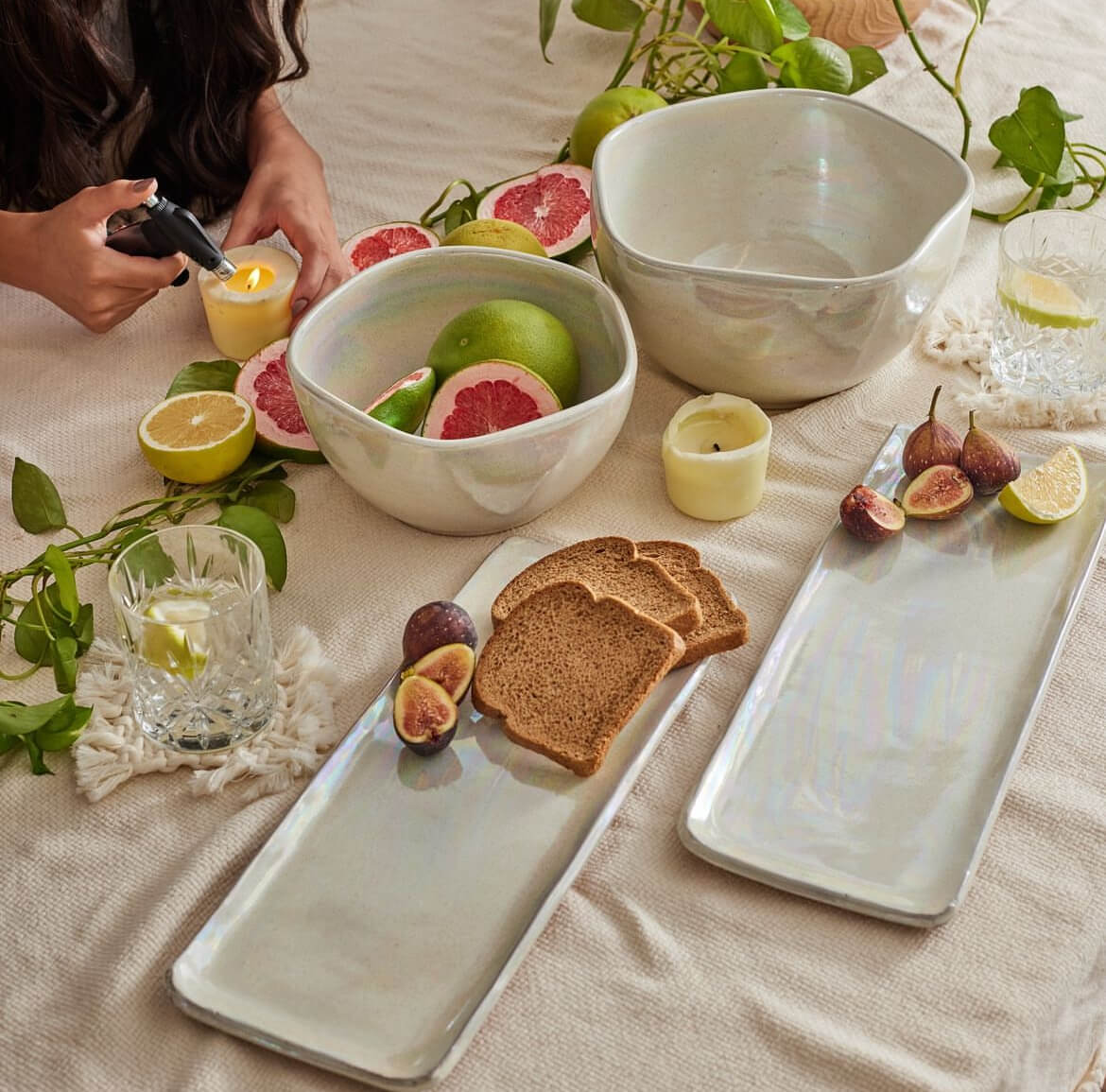 “Lumière” handmade serving set 0