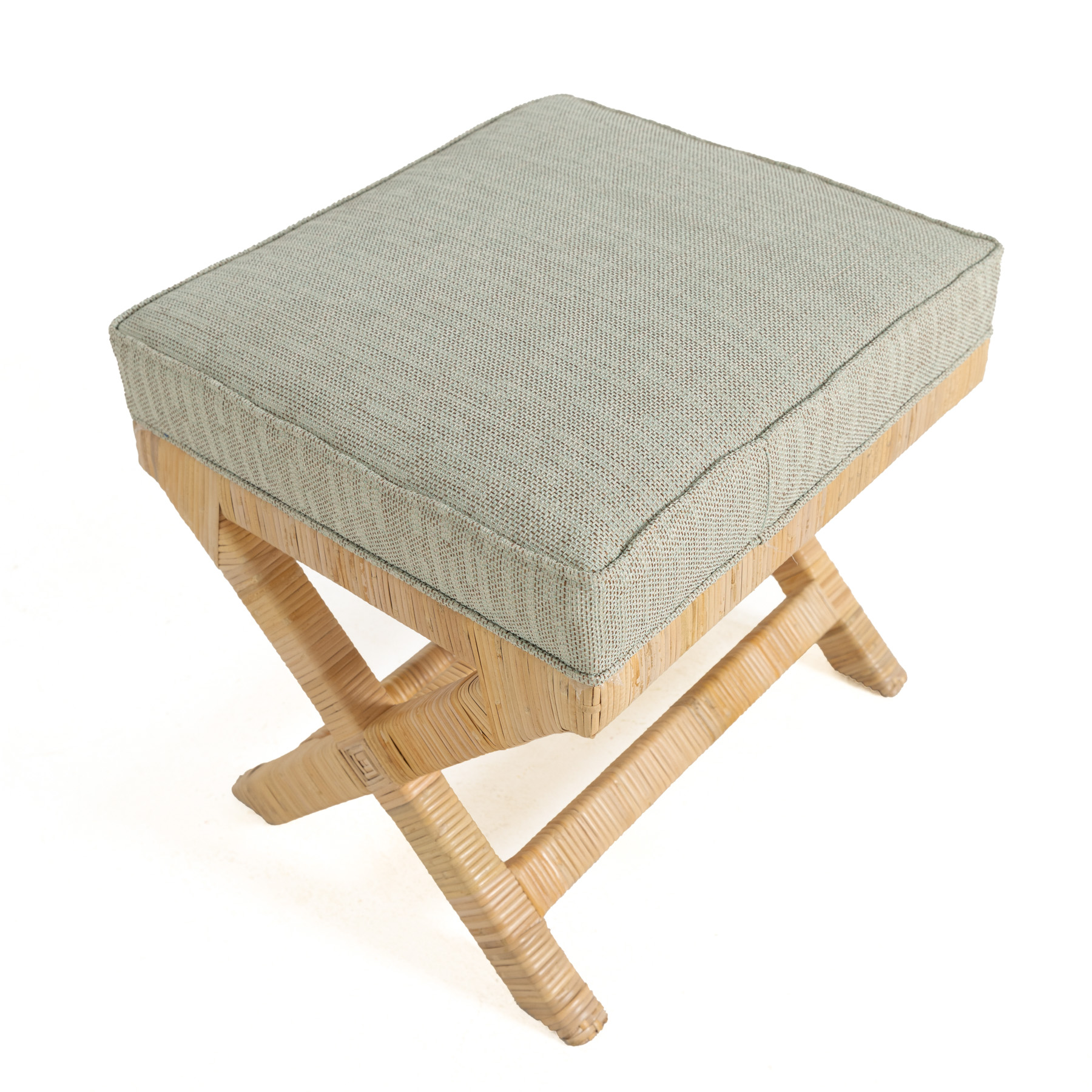 Hamptons X Stool With Cushion 2